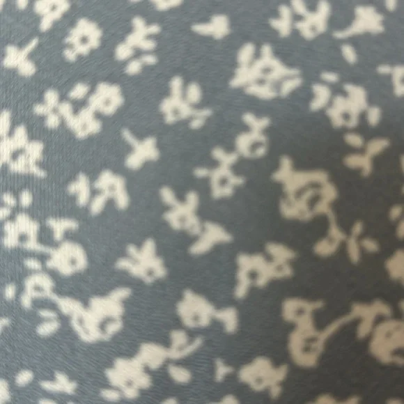 Light Blue Floral Dress Women's Medium Polyester - Picture 2 of 7